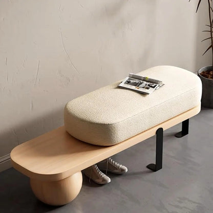 Modern Entryway Wooden Bench