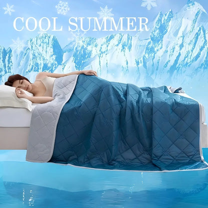 Dual-Sided Cooling Blanket for Hot Sleepers
