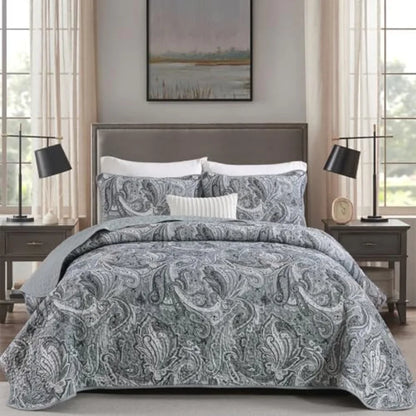3 Pieces Quilt Set Boho Bedspread