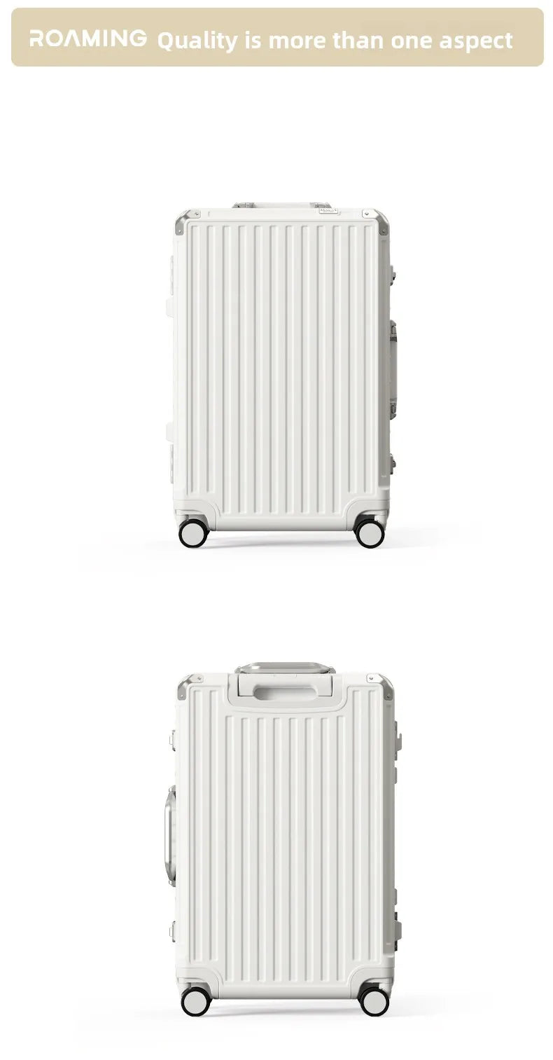 2-Pieces New Ultra Sturdy Aluminum Frame Luggage