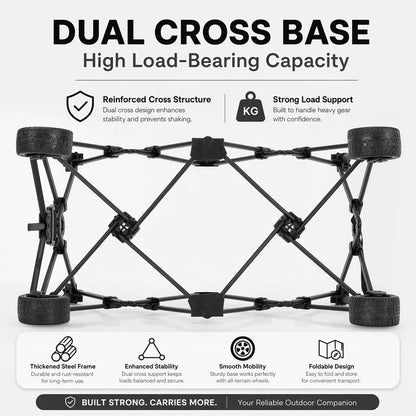 Heavy-Duty Folding Beach Cart - 680LBS Capacity