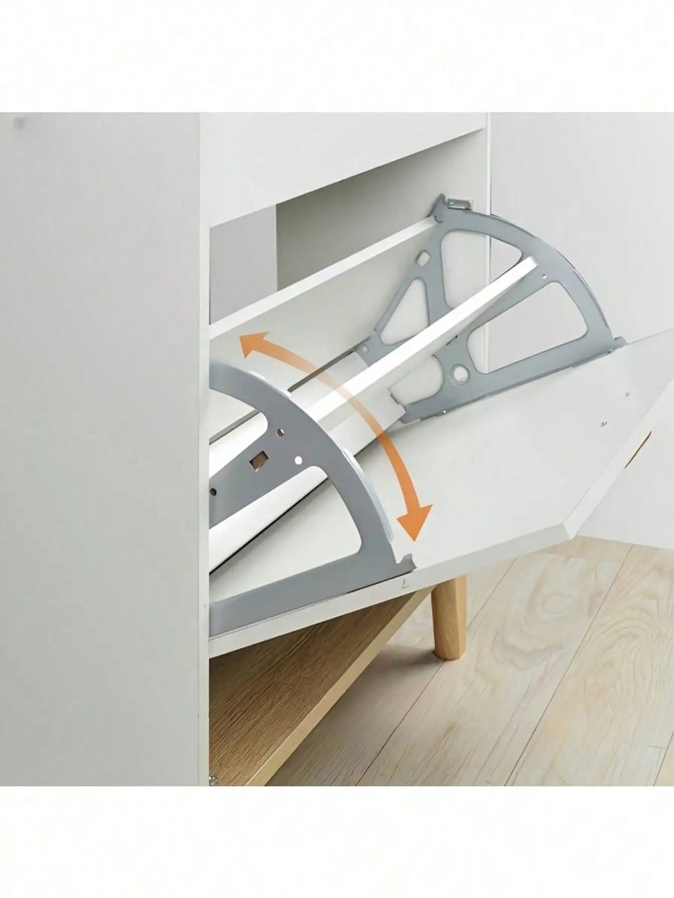 Rotating Shoe Cabinet Space-Saving