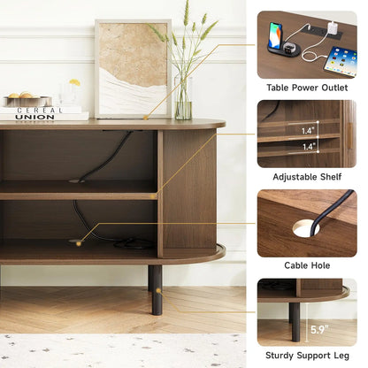 60/70" TV Stand with Power Outlets