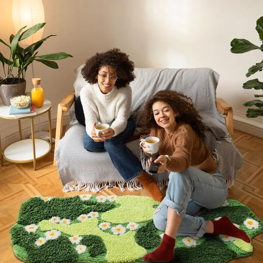 Green Bathroom Rug, Mat