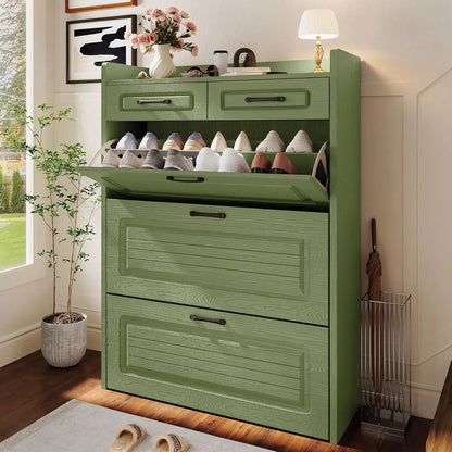 3 Flip Drawer & 2 Storage Drawer Cabinet