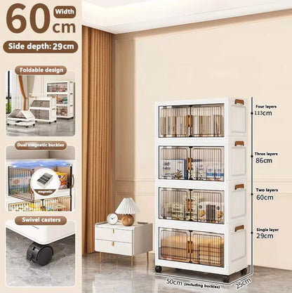 Foldable Plastic Storage Cabinet