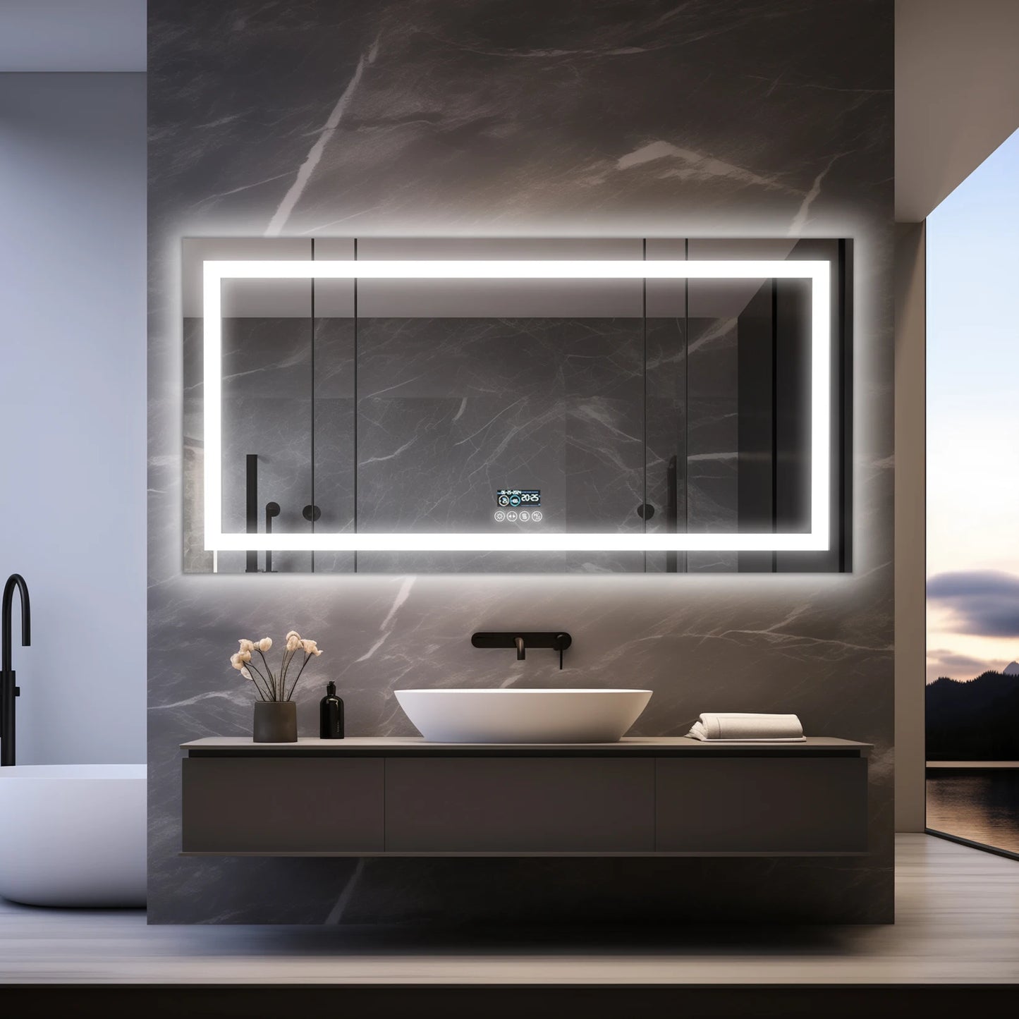Dimmable LED Bathroom Vanity Mirror