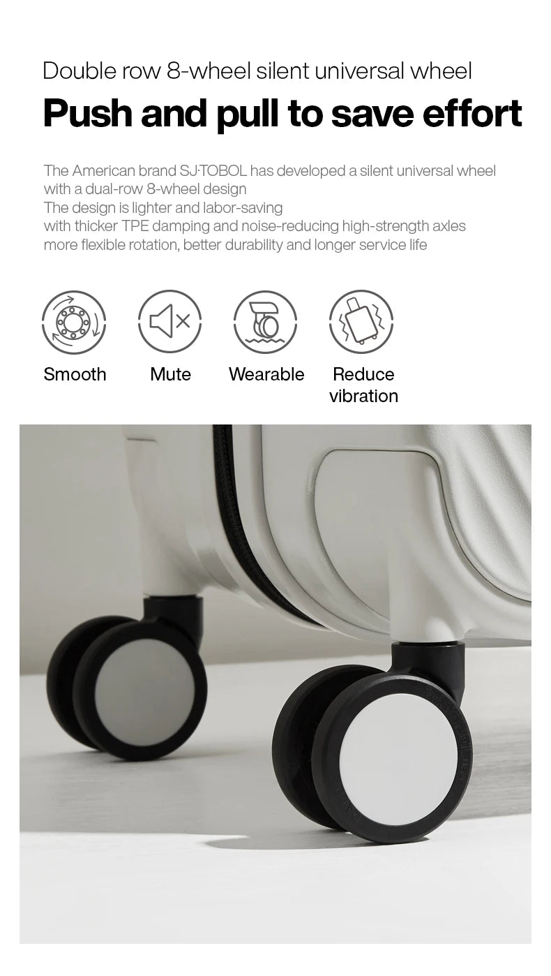 Travel Luggage set with Wide Handle