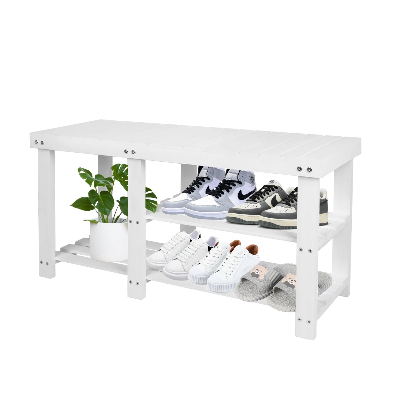 3-Tier Shoe Rack Bench