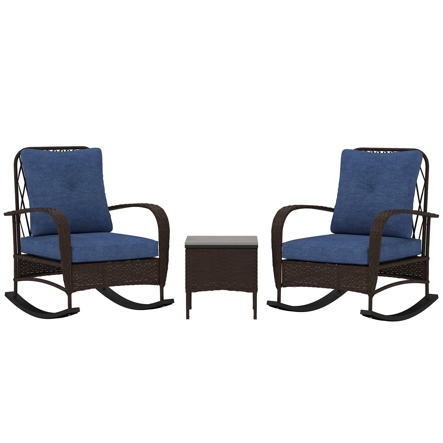 Rocking Chair Patio Furniture W / Table