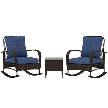 Rocking Chair Patio Furniture W / Table