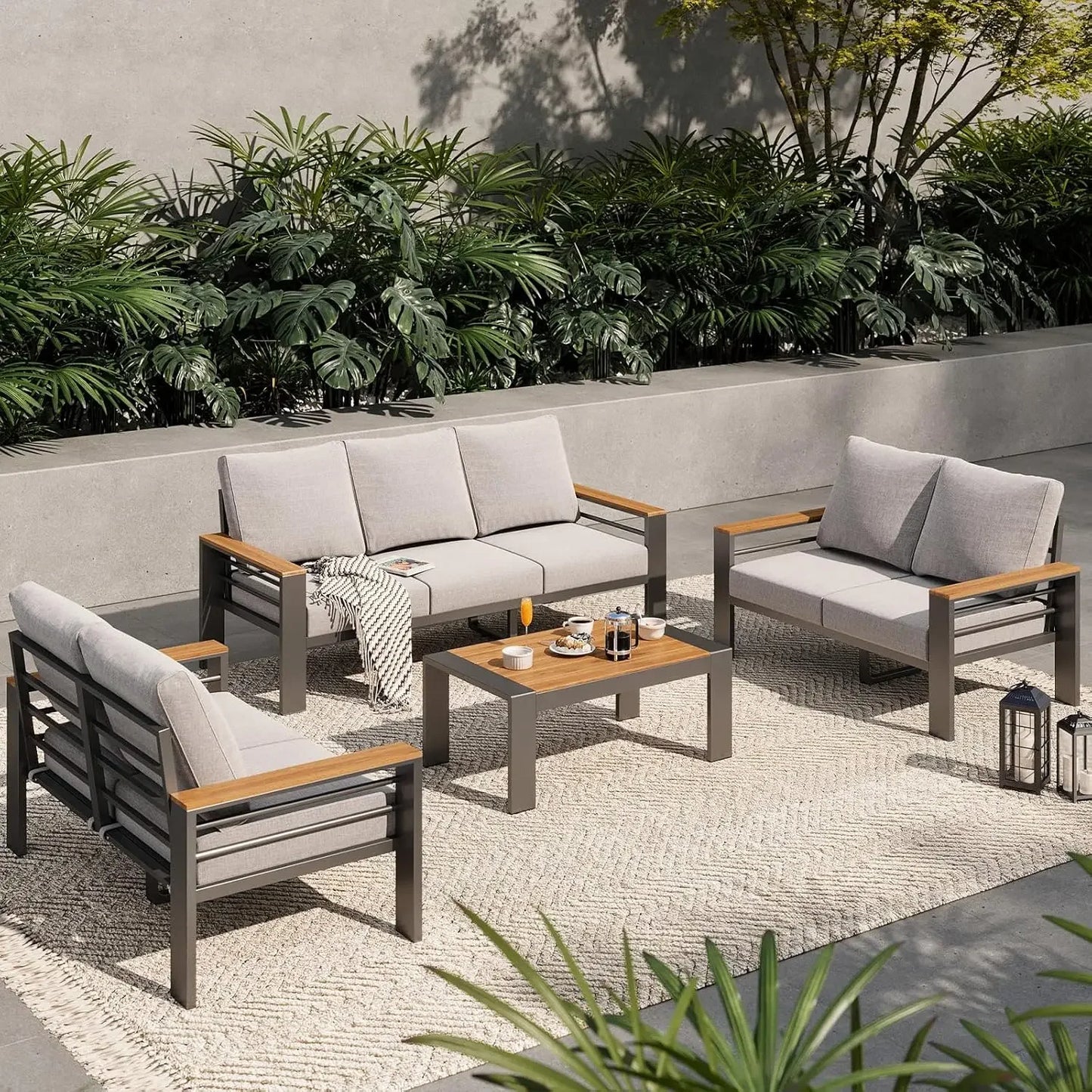Outdoor Patio Furniture Set, with Coffee Table