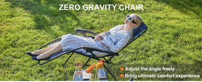 Set of 2 Portable Zero Gravity Recliner Chairs