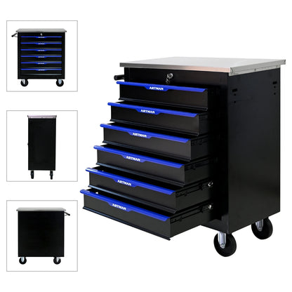 6-drawer rolling tool box cart