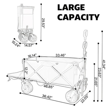400LBS Beach Cart with All Terrain Wheels