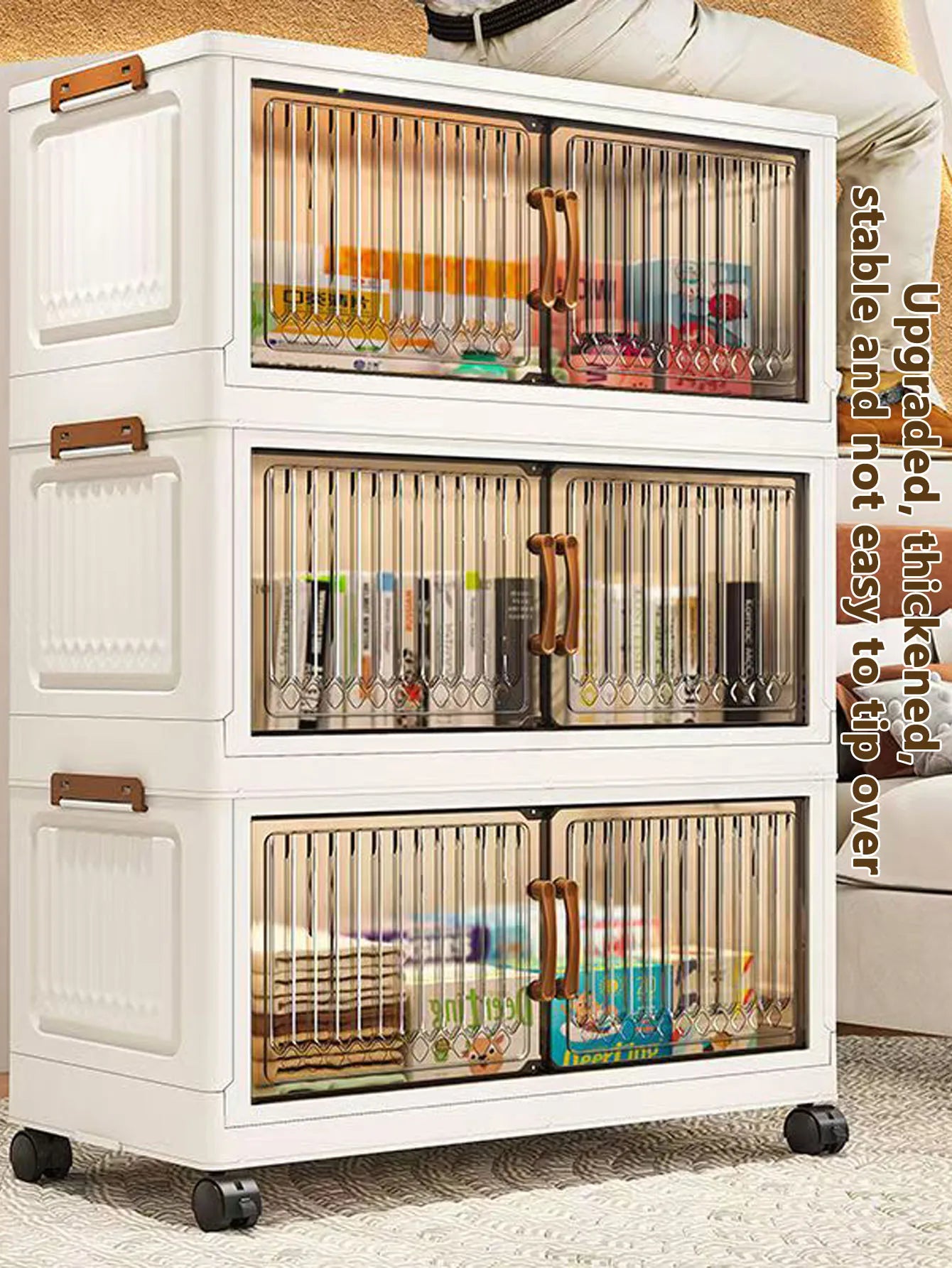 Foldable Plastic Storage Cabinet