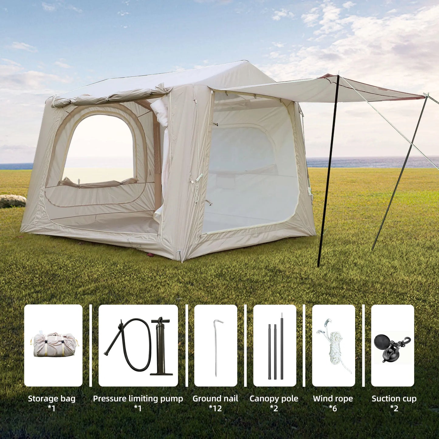 Waterproof Inflatable SUV Tent for Camping