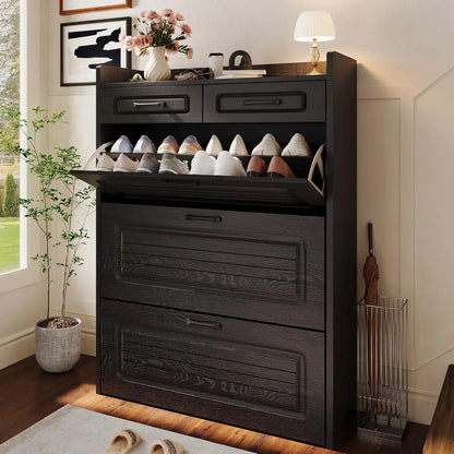 3 Flip Drawer & 2 Storage Drawer Cabinet