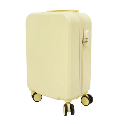 20" Travel Luggage Suitcase Yellow Carry on Luggage