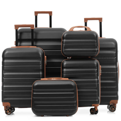 6-Piece ABS Hard-Shell Luggage Set