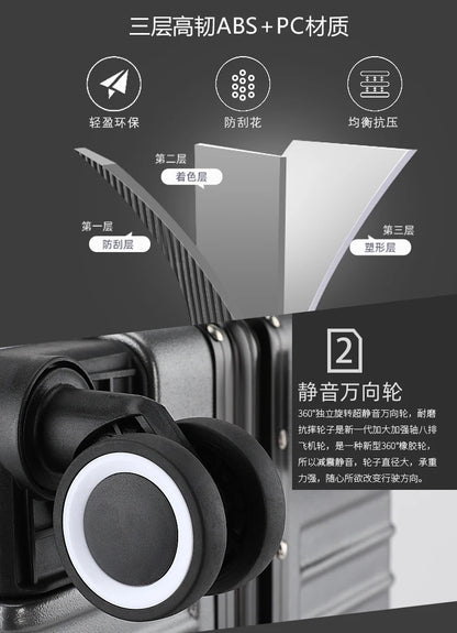 2-Pieces set travel luggage suitcase  20+26 inches