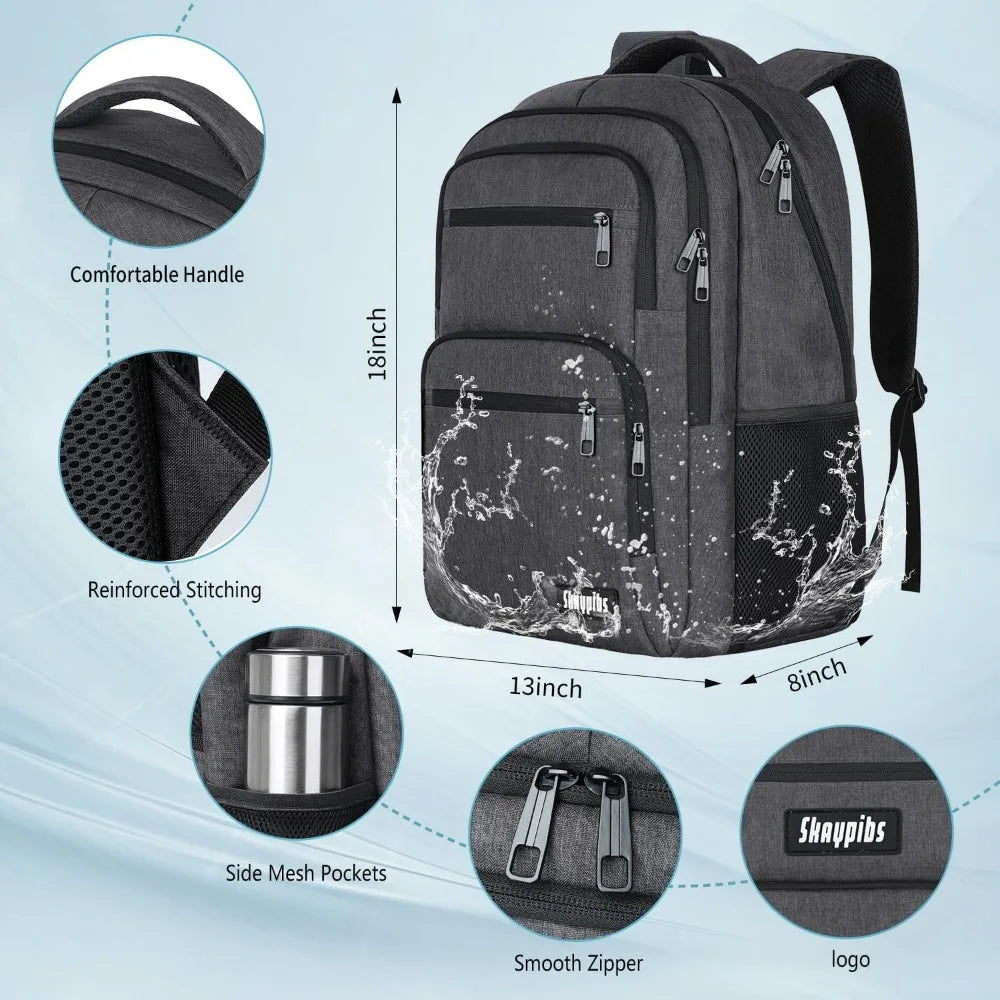 Universal Black Backpack for School