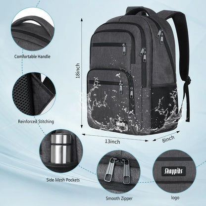 Universal Black Backpack for School