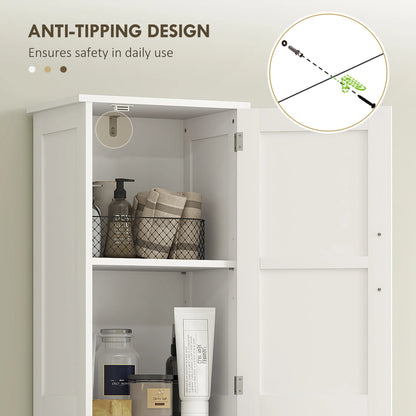 67" Tall Bathroom Storage Cabinet with Drawer