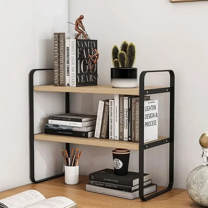 Multi-Tier Iron Office Desk Storage Rack