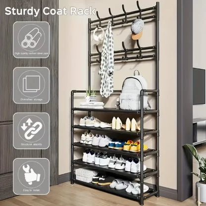 5-Tier Freestanding Multifunctional Storage Rack