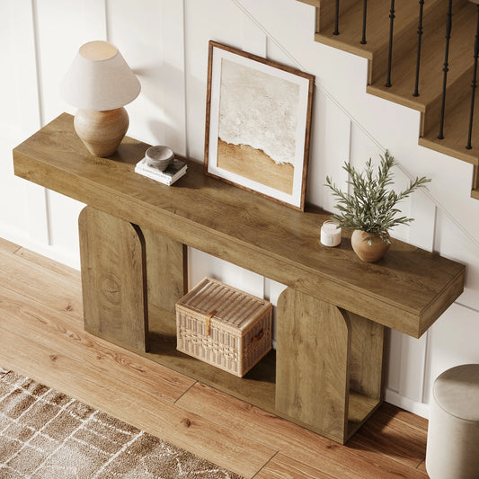 Entryway Accent Table with U-Shaped Base
