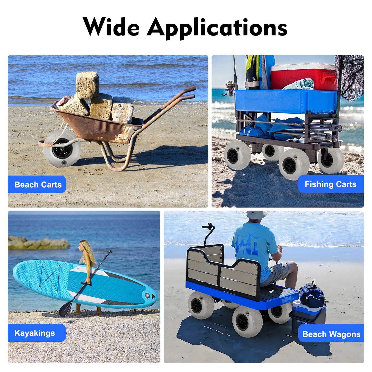 Inflatable Wheels Replacement Balloon Beach Tire