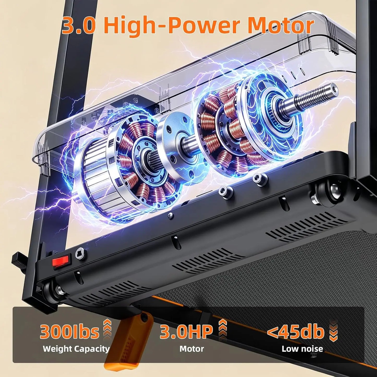 12% Incline, 3-in-1 Foldable Treadmills