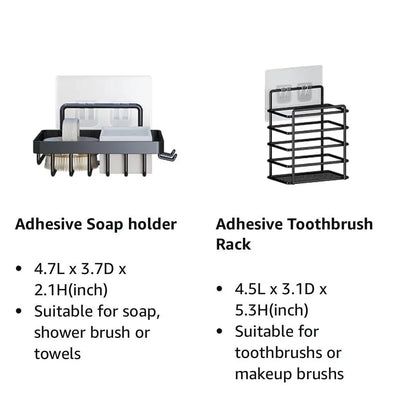 3/5 Pack Adhesive Shower Organizer