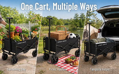 Collapsible 220 lbs Capacity Wagon with Wheels