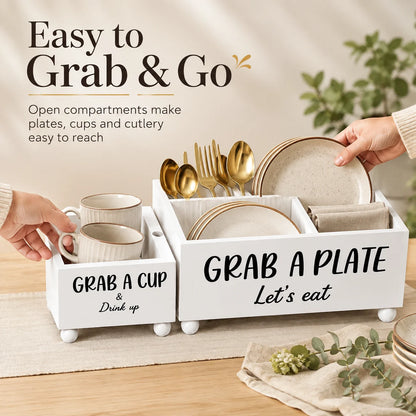 Coffee Bar Accessories Box for Kitchen Counter