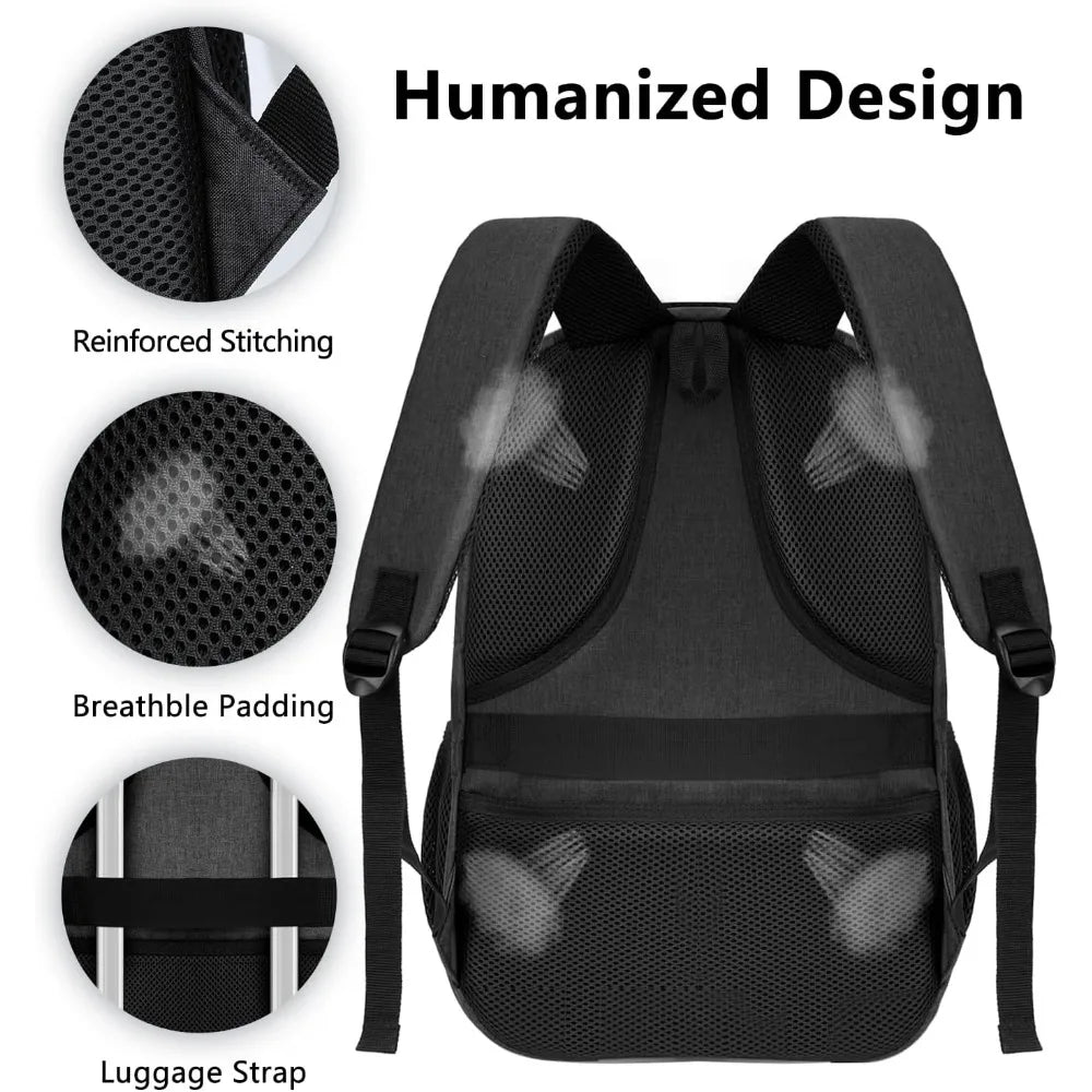 Universal Black Backpack for School