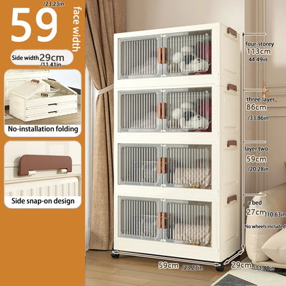 Multi-Purpose Stackable Thickened Storage Cabinet