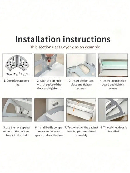 Rotating Shoe Cabinet Space-Saving