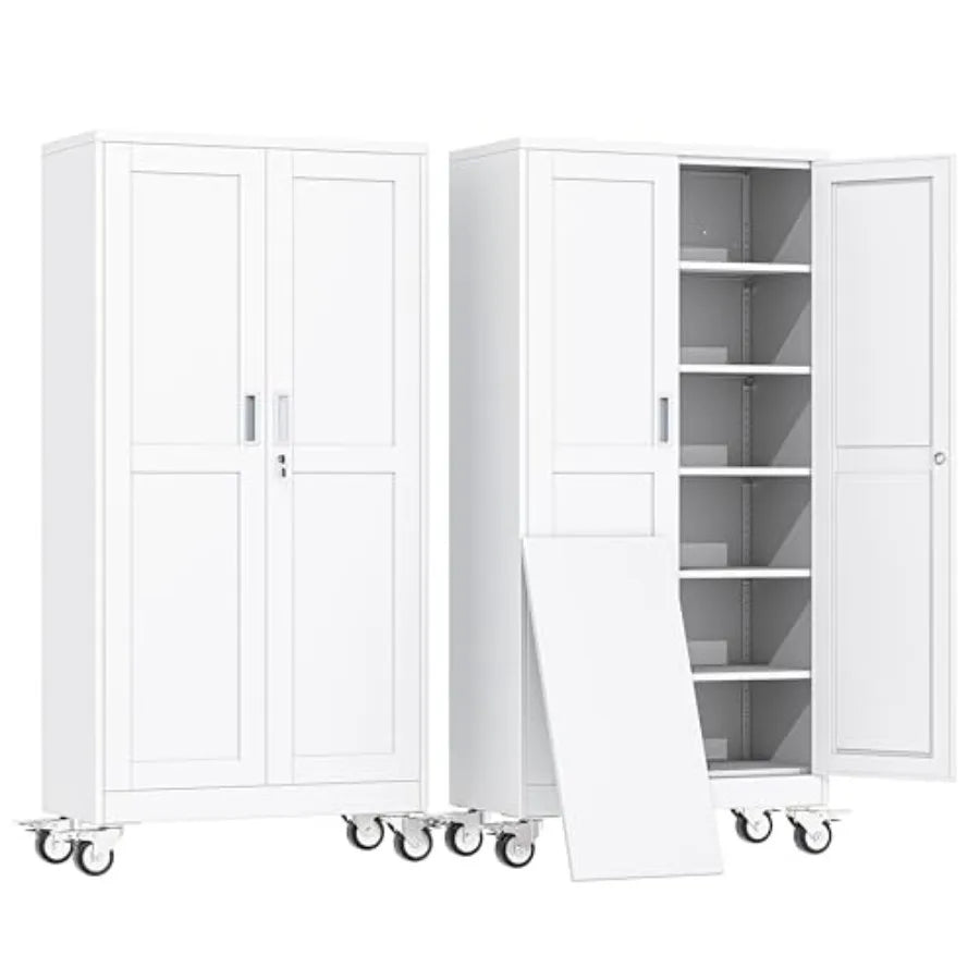 Rolling Metal Garage Storage Cabinet