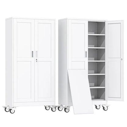 Rolling Metal Garage Storage Cabinet