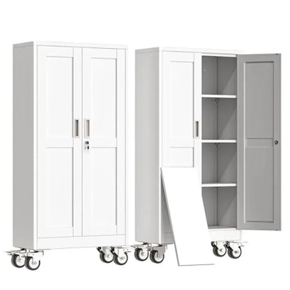 Rolling Metal Garage Storage Cabinet