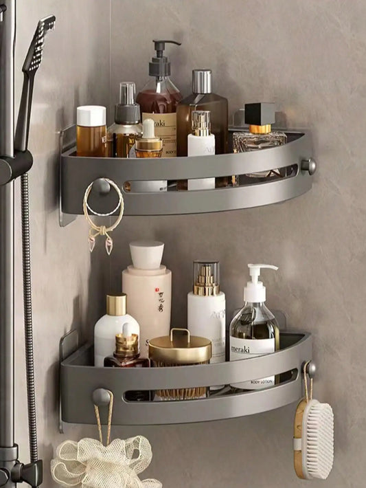 Wall Mounted Corner Rack & Towel Holder
