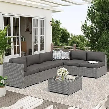 7-Piece Outdoor Patio Furniture Sofa Set