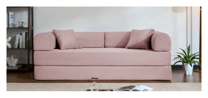 79’’ Folding Convertible Corduroy Sofa Bed