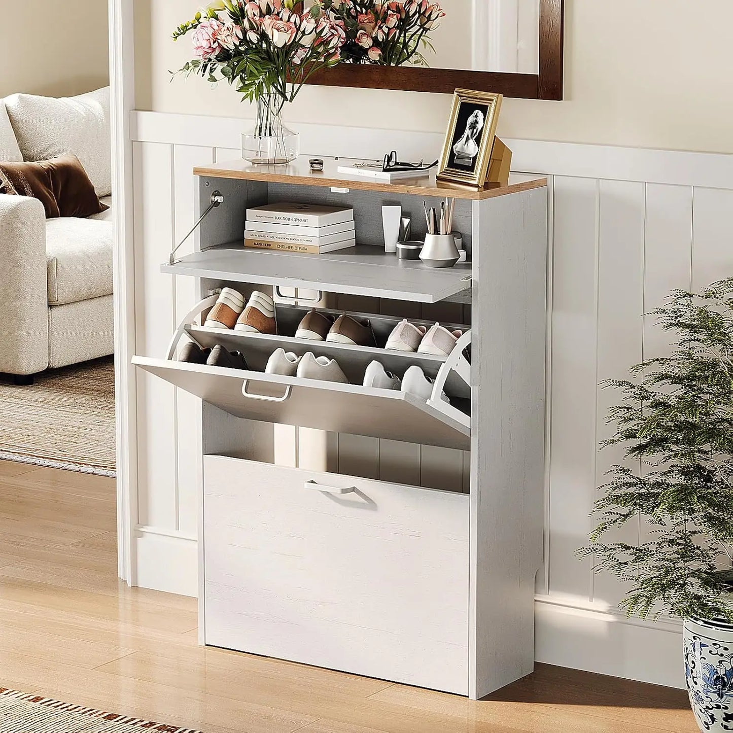 Shoe Cabinet Storage for Entryway Ultra Slim
