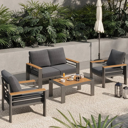 Outdoor Patio Furniture Set, with Coffee Table