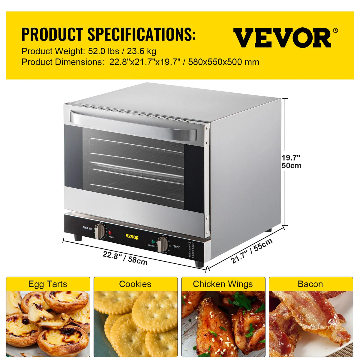 21L/47/L66L Commercial Multifunction Countertop Electric Oven
