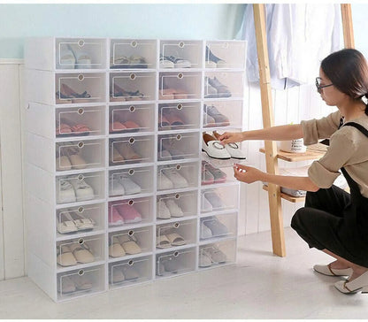 Foldable Shoe Rack Stackable Storage Container