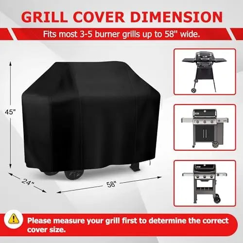 58" BBQ Grill Cover